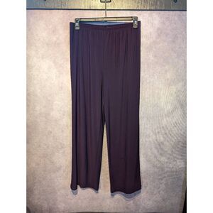 R&M Richards wide leg flowy plum pants 14